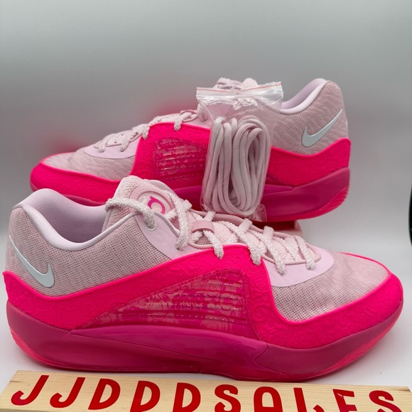 Nike KD 16 NRG Aunt Pearl Kay Yow Basketball Shoes Pink FN4929-600 Men’s Size 16 - Picture 1 of 11